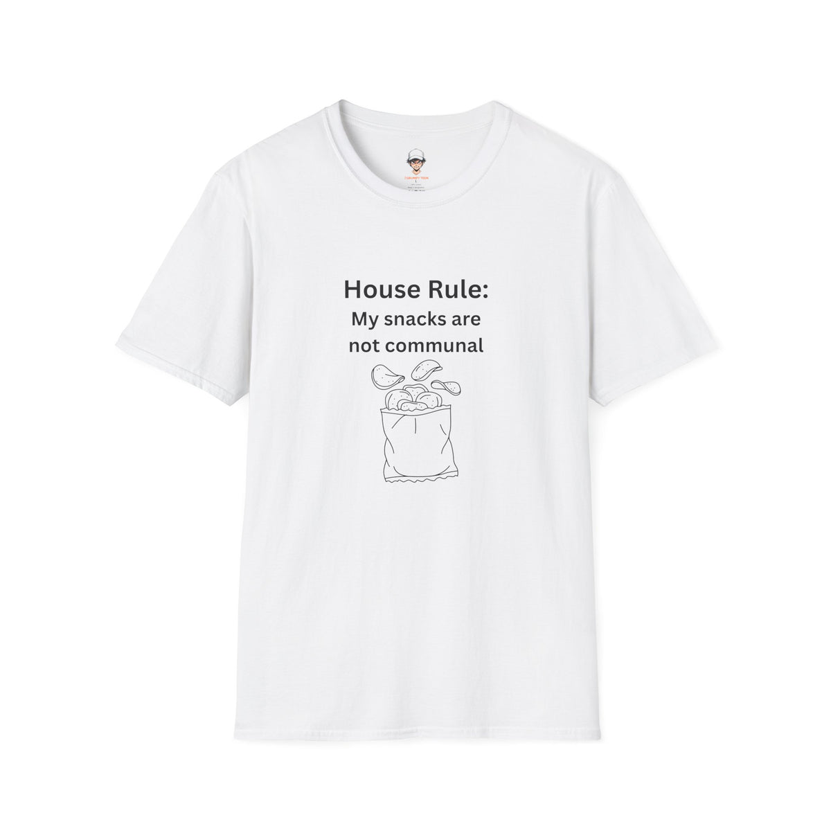 House Rule T-Shirt — "My Snacks Are Not Communal" Funny Casual Tee