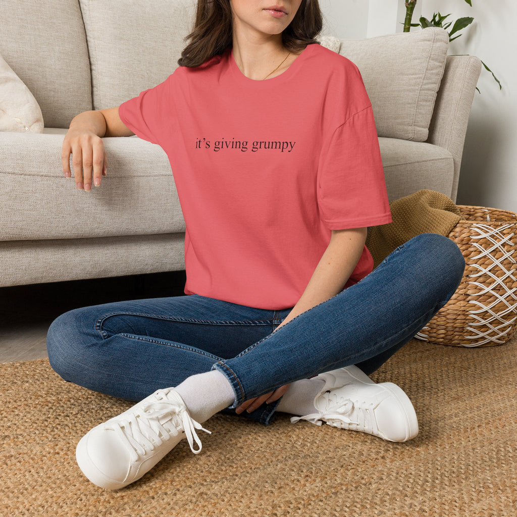 it's giving grumpy T‑Shirt — Minimalist Graphic Tee