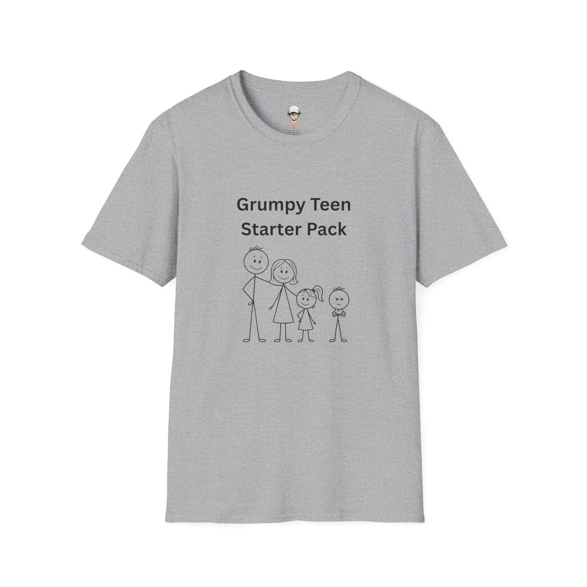Grumpy Teen Starter Pack T‑Shirt — Funny Family Sarcastic Tee