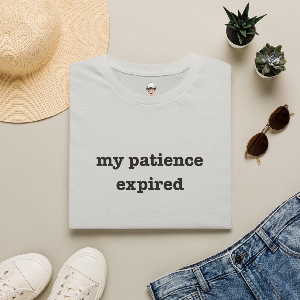 my patience expired T-Shirt — Minimalist Statement Tee