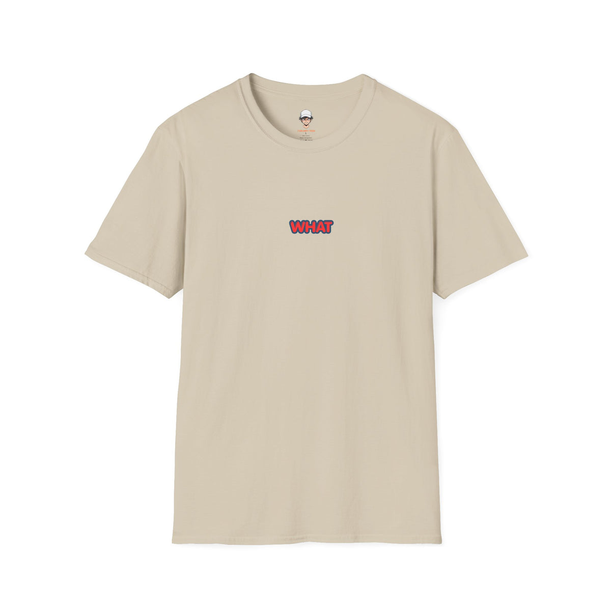 Retro 'WHAT' Chest Print Tee