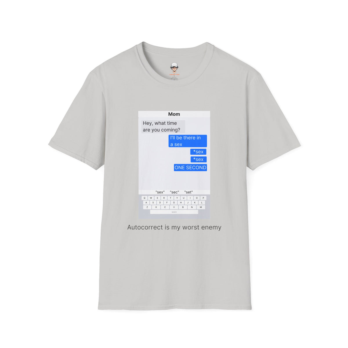 Autocorrect is my worst enemy T‑Shirt — Speech Bubble Graphic Tee