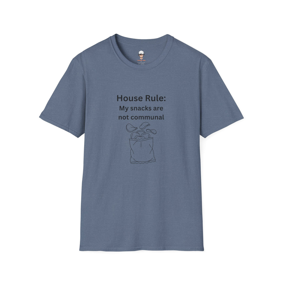 House Rule T-Shirt — "My Snacks Are Not Communal" Funny Casual Tee