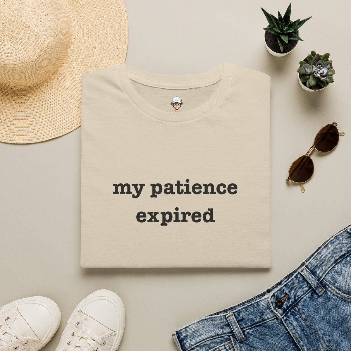 my patience expired T-Shirt — Minimalist Statement Tee