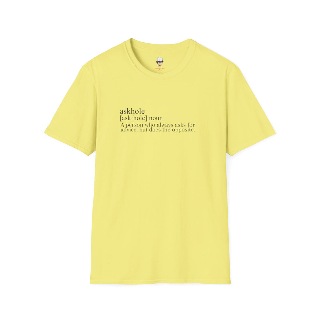 Askhole Definition T-Shirt — Funny Dictionary Graphic Tee