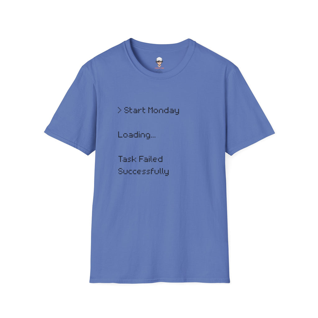 Monday Loading T-Shirt — Funny Lazy Monday Graphic Tee