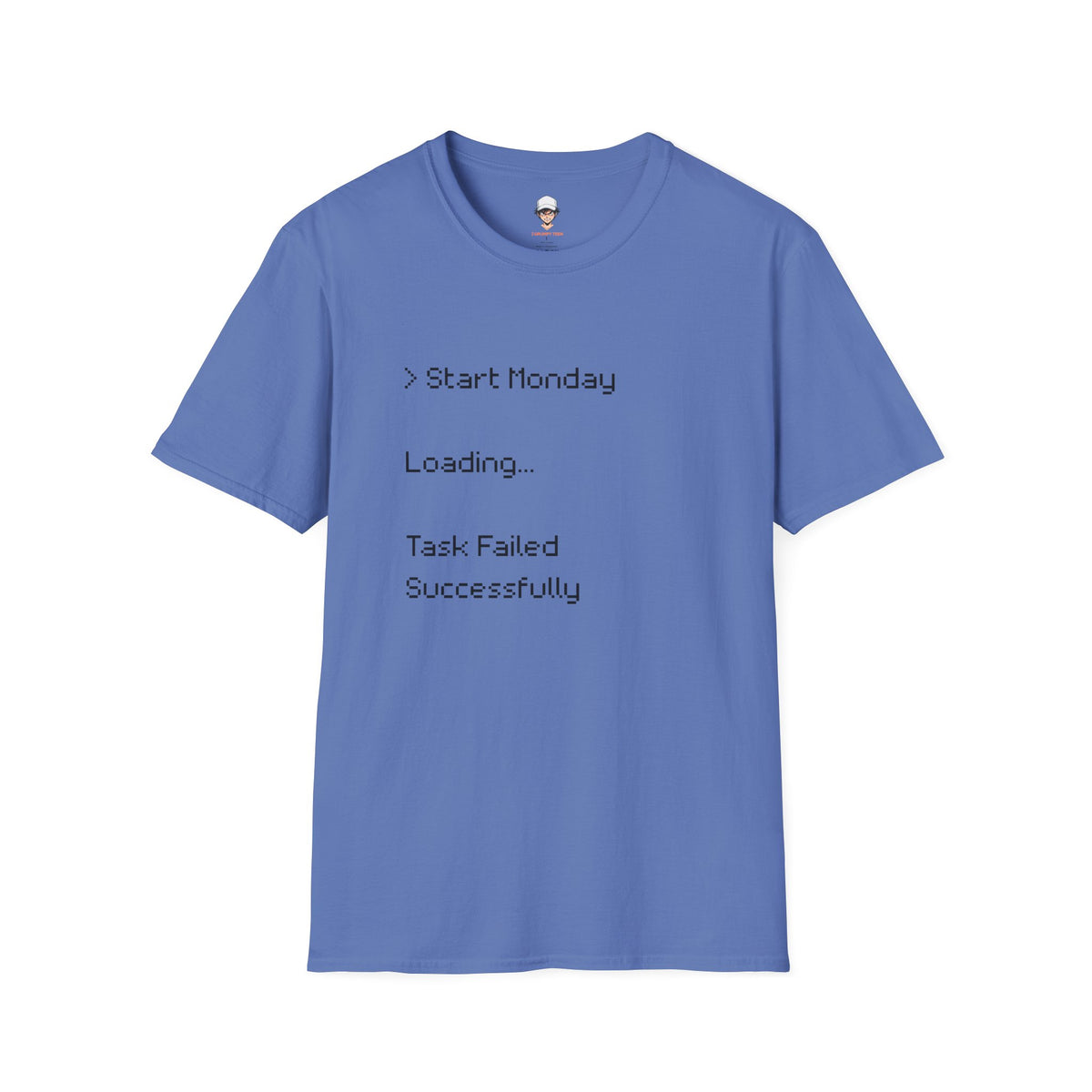 Monday Loading T-Shirt — Funny Lazy Monday Graphic Tee
