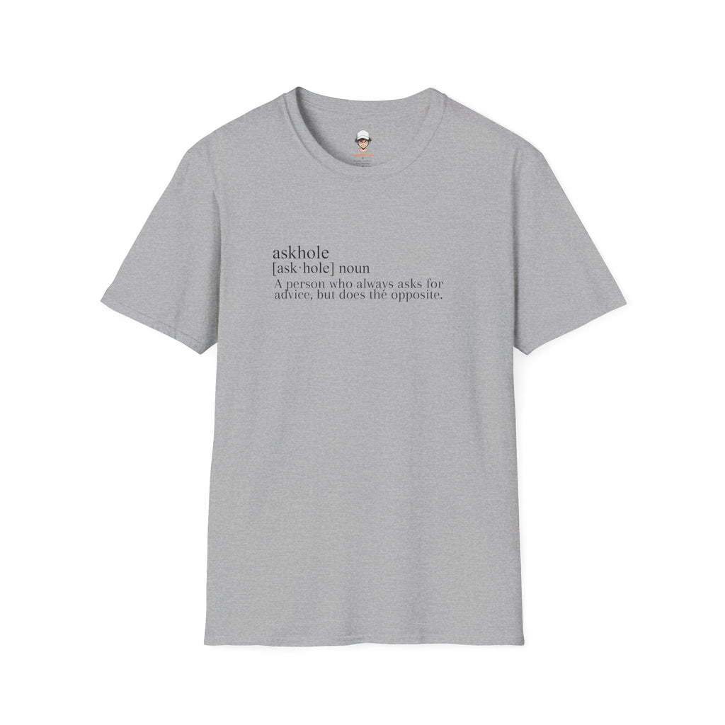 Askhole Definition T-Shirt — Funny Dictionary Graphic Tee