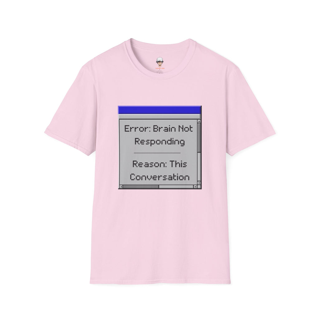 Error: Brain Not Responding T-Shirt — Retro Computer Graphic Tee