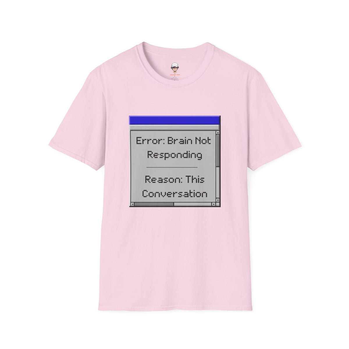 Error: Brain Not Responding T-Shirt — Retro Computer Graphic Tee