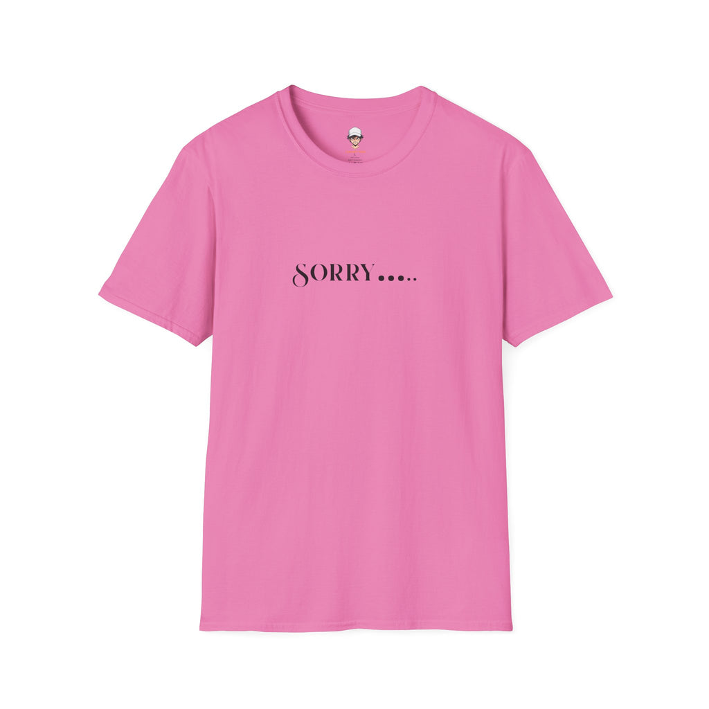 Sorry.... T-Shirt — Minimalist Apology Graphic Tee
