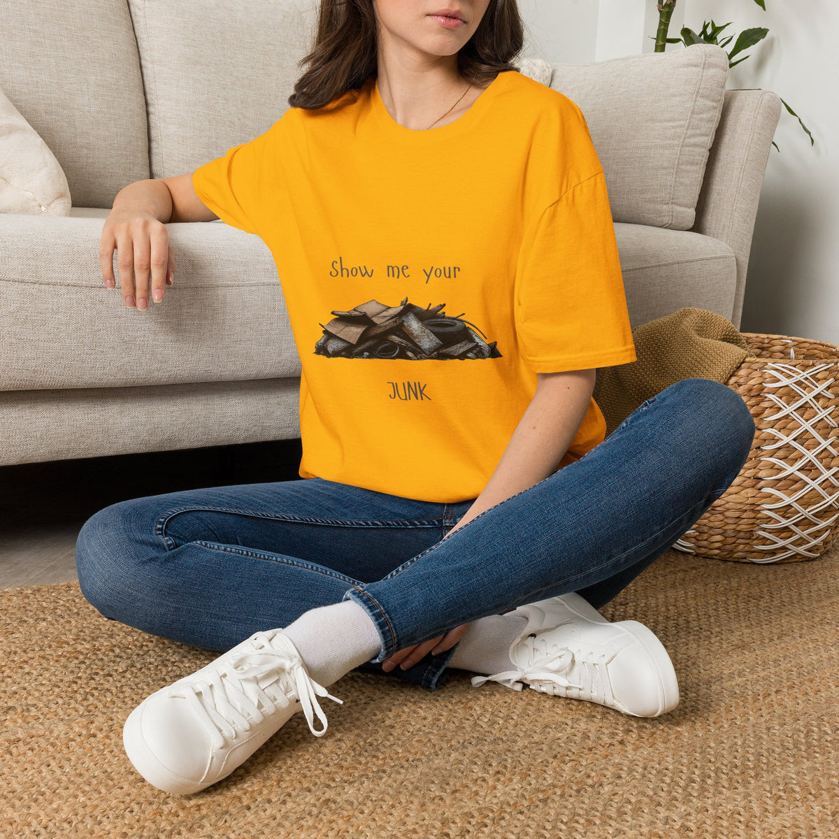 "Show Me Your Junk" Vintage Car Parts Graphic Tee
