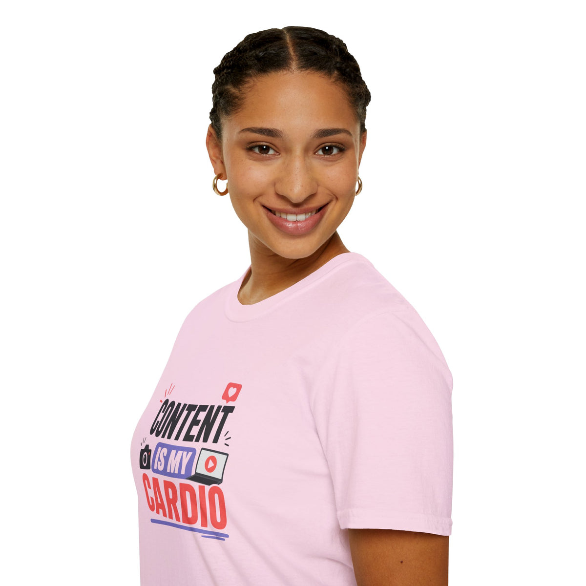 Content Is My Cardio T-Shirt — Social Media Creator Graphic Tee