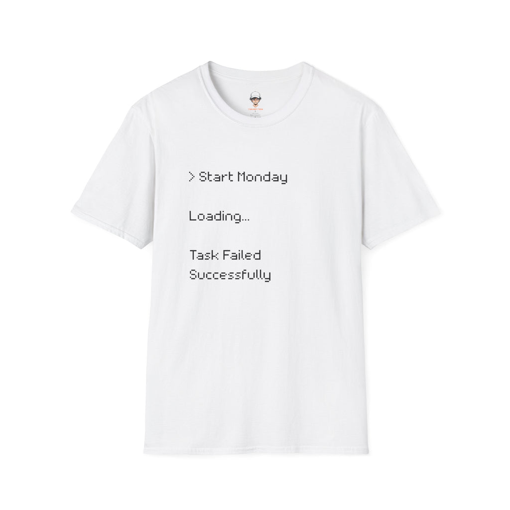 Monday Loading T-Shirt — Funny Lazy Monday Graphic Tee
