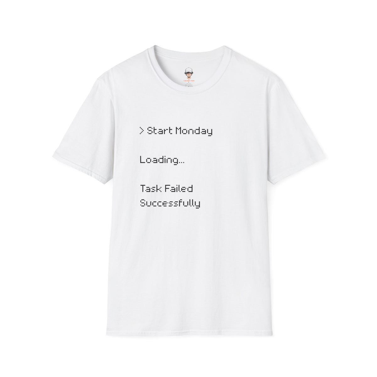 Monday Loading T-Shirt — Funny Lazy Monday Graphic Tee