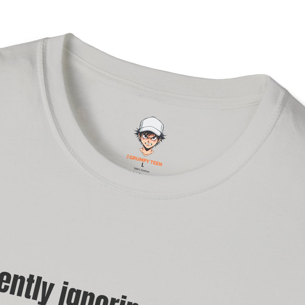Currently Ignoring Everyone Cotton T-Shirt — Self-Care Statement Tee