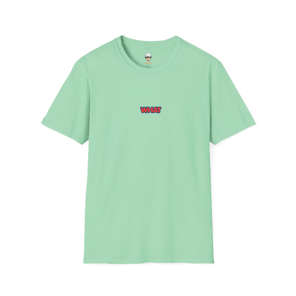 Retro 'WHAT' Chest Print Tee