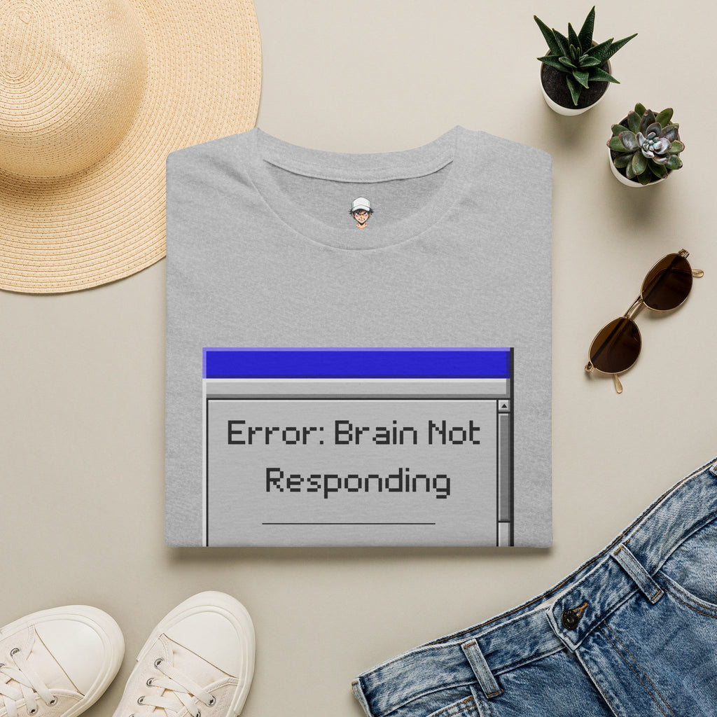 Error: Brain Not Responding T-Shirt — Retro Computer Graphic Tee