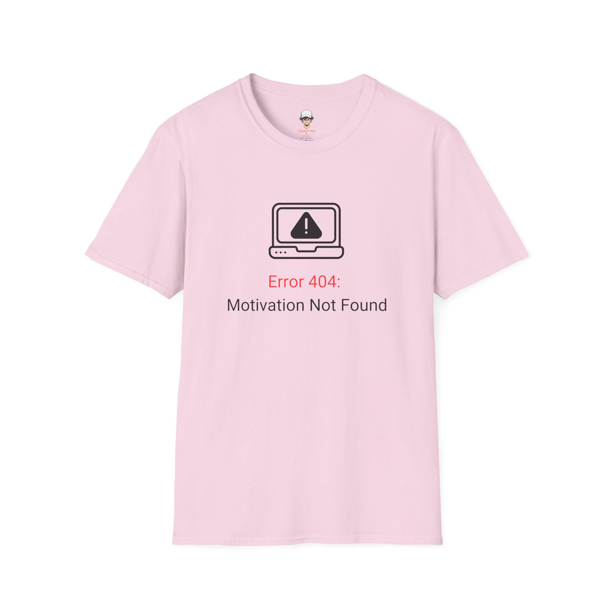 Error 404 T‑Shirt – "Motivation Not Found" Graphic Tee