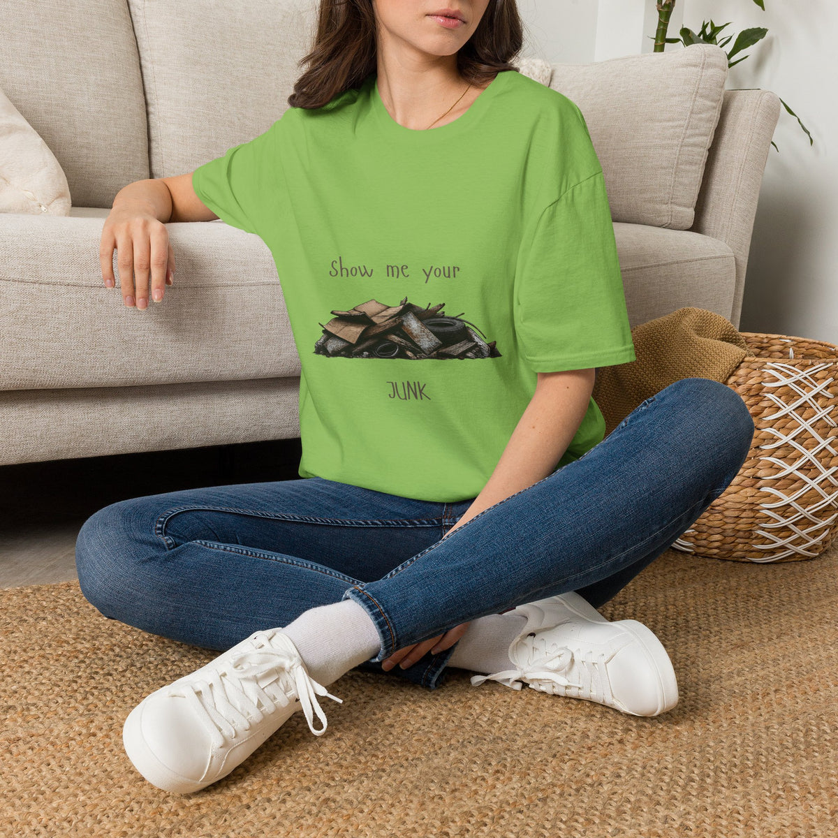 "Show Me Your Junk" Vintage Car Parts Graphic Tee