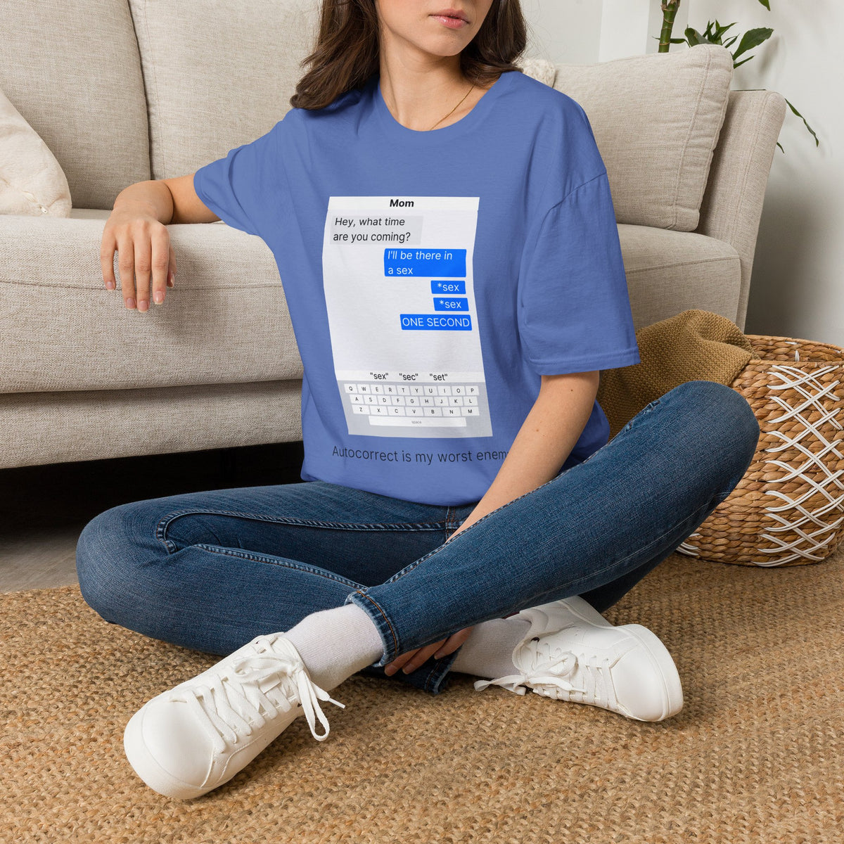 Autocorrect is my worst enemy T‑Shirt — Speech Bubble Graphic Tee