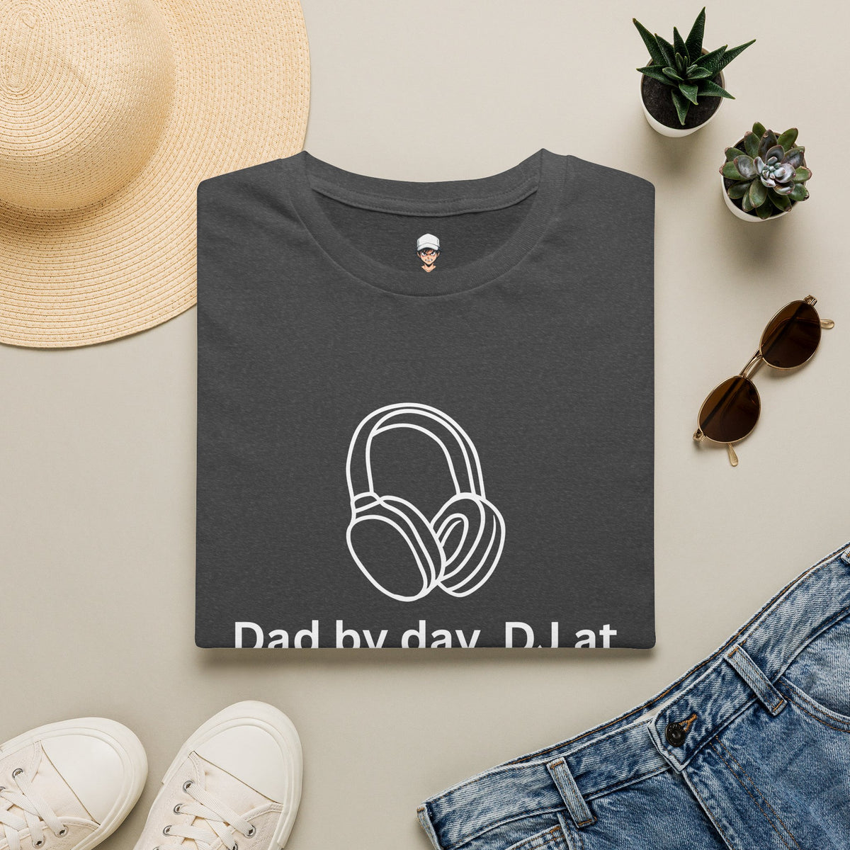 DJ Dad T‑Shirt — Headphones Graphic Tee