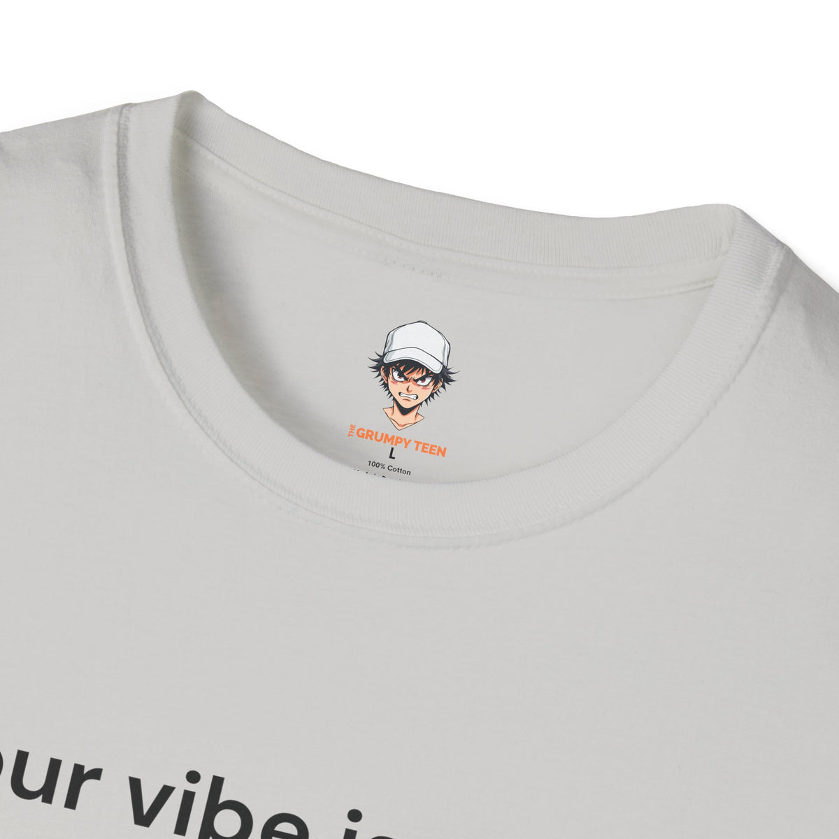 T-Shirt — "Your Vibe Is Giving Me a Headache" Minimalist Graphic Tee