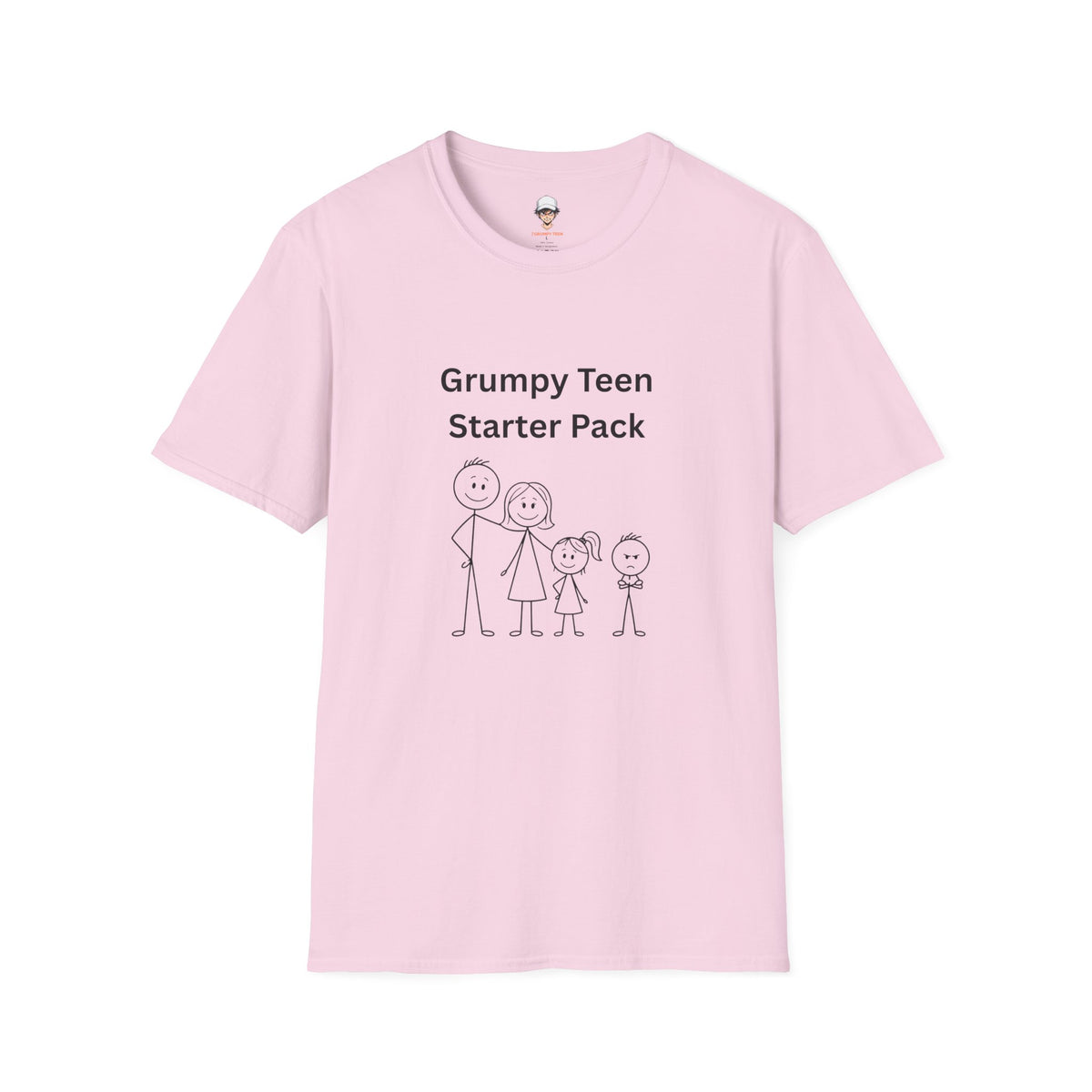 Grumpy Teen Starter Pack T‑Shirt — Funny Family Sarcastic Tee