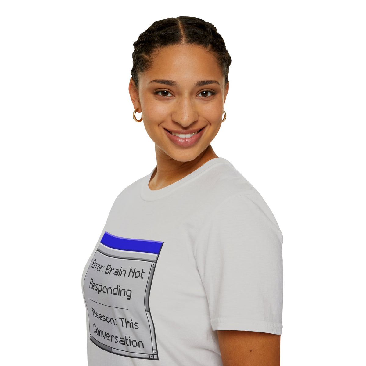 Error: Brain Not Responding T-Shirt — Retro Computer Graphic Tee