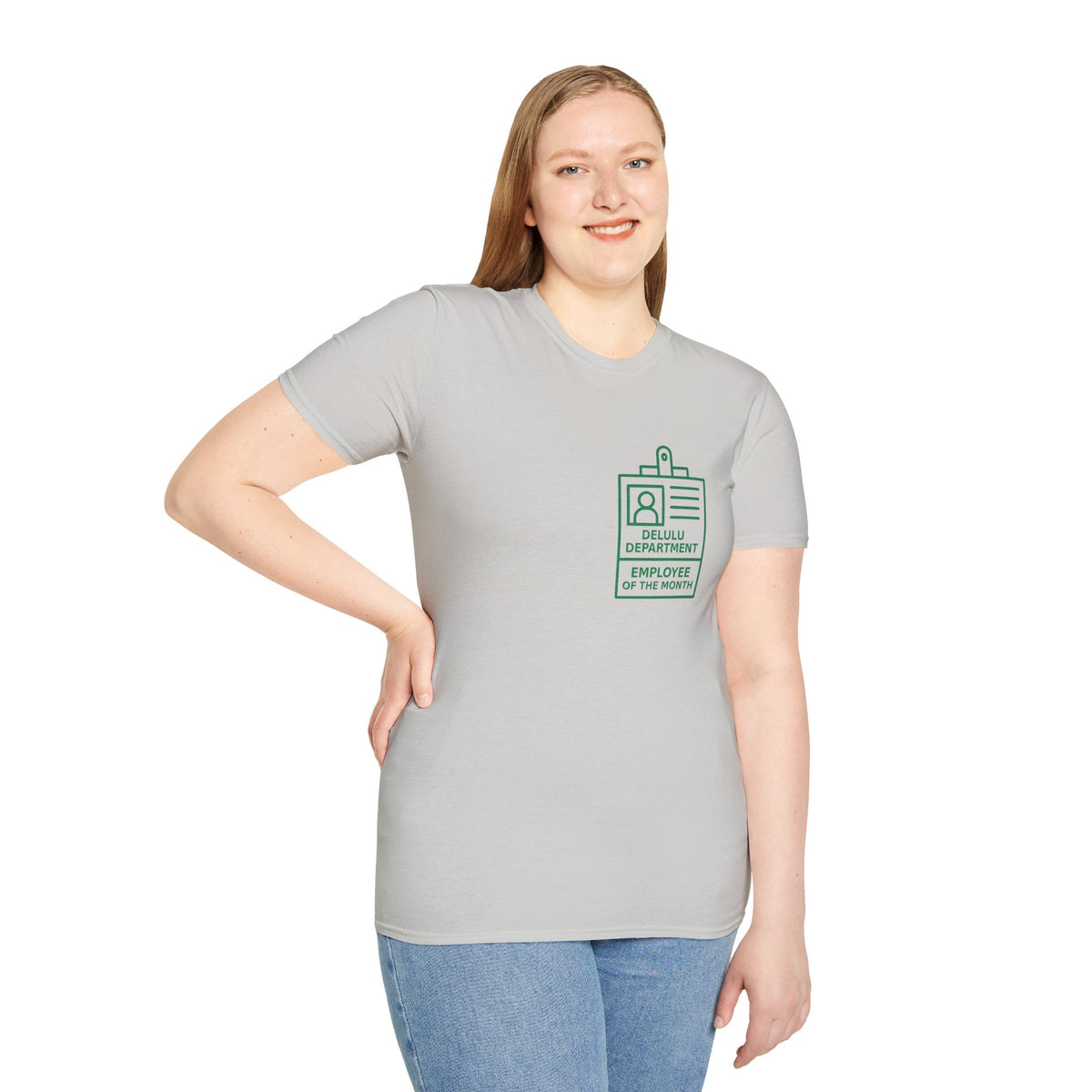 Delulu Department Employee of the Month Badge - Graphic Tee