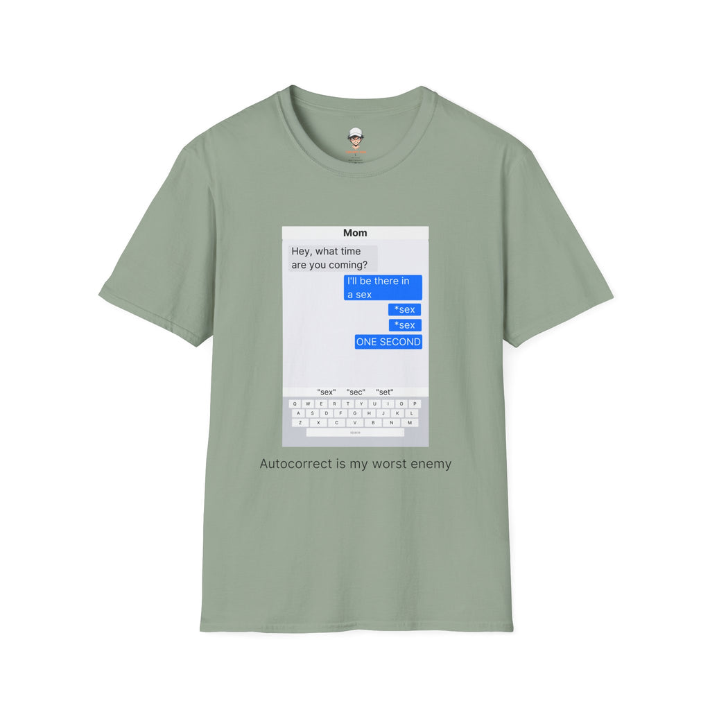 Autocorrect is my worst enemy T‑Shirt — Speech Bubble Graphic Tee
