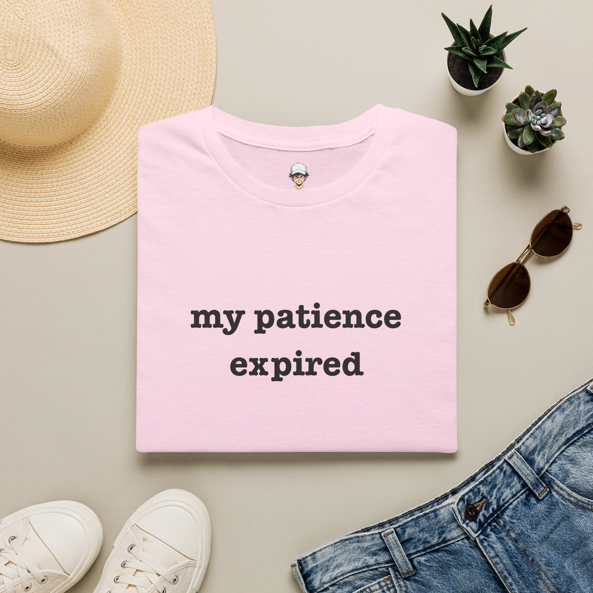 my patience expired T-Shirt — Minimalist Statement Tee
