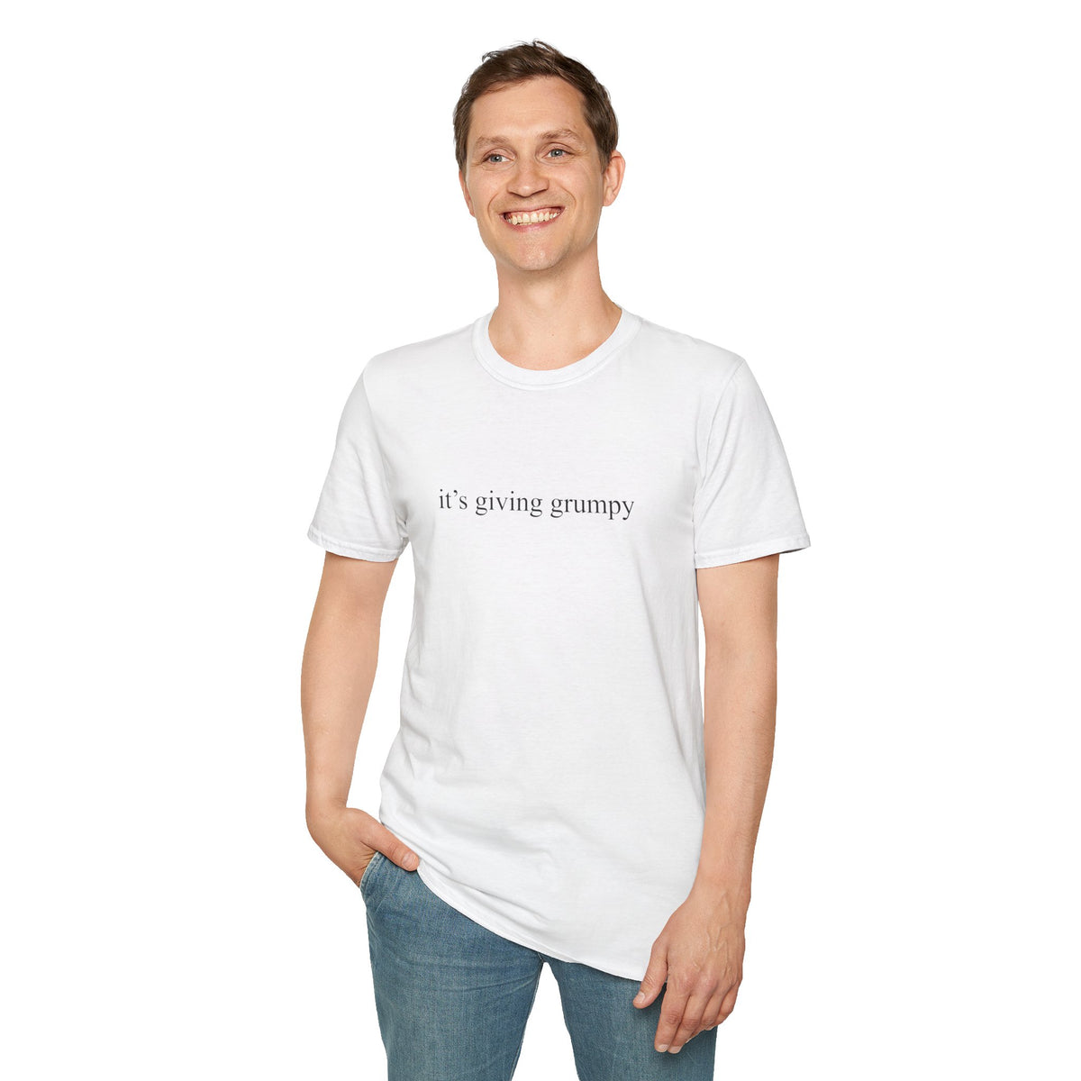 it's giving grumpy T‑Shirt — Minimalist Graphic Tee