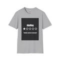 T-Shirt — "Adulting: 1-Star" Funny Rating Graphic Tee