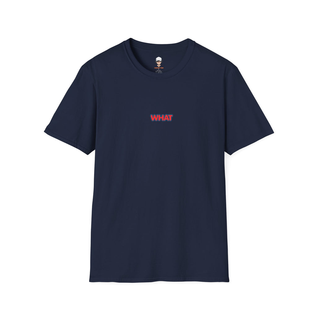 Retro 'WHAT' Chest Print Tee