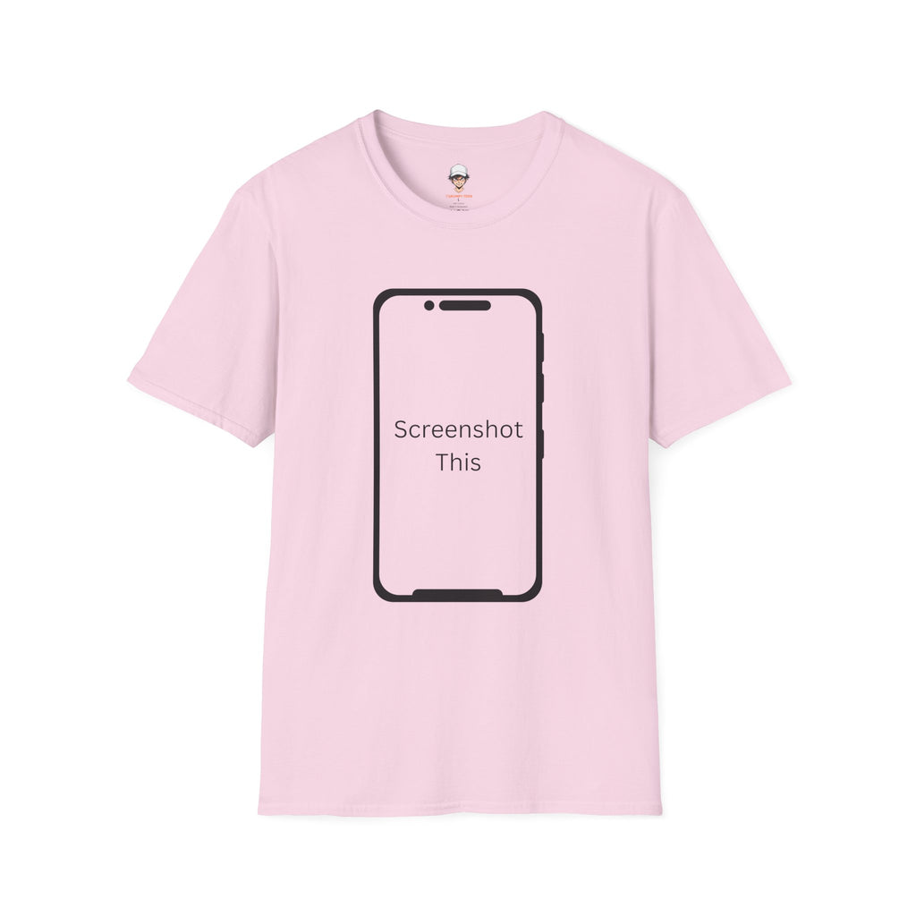 Screenshot This T-Shirt — Funny Phone Outline Graphic Tee