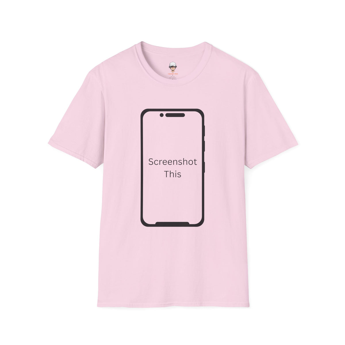 Screenshot This T-Shirt — Funny Phone Outline Graphic Tee