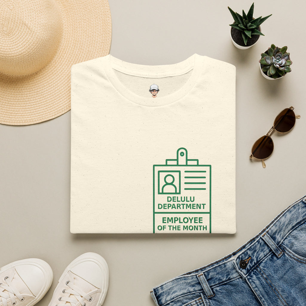 Delulu Department Employee of the Month Badge - Graphic Tee