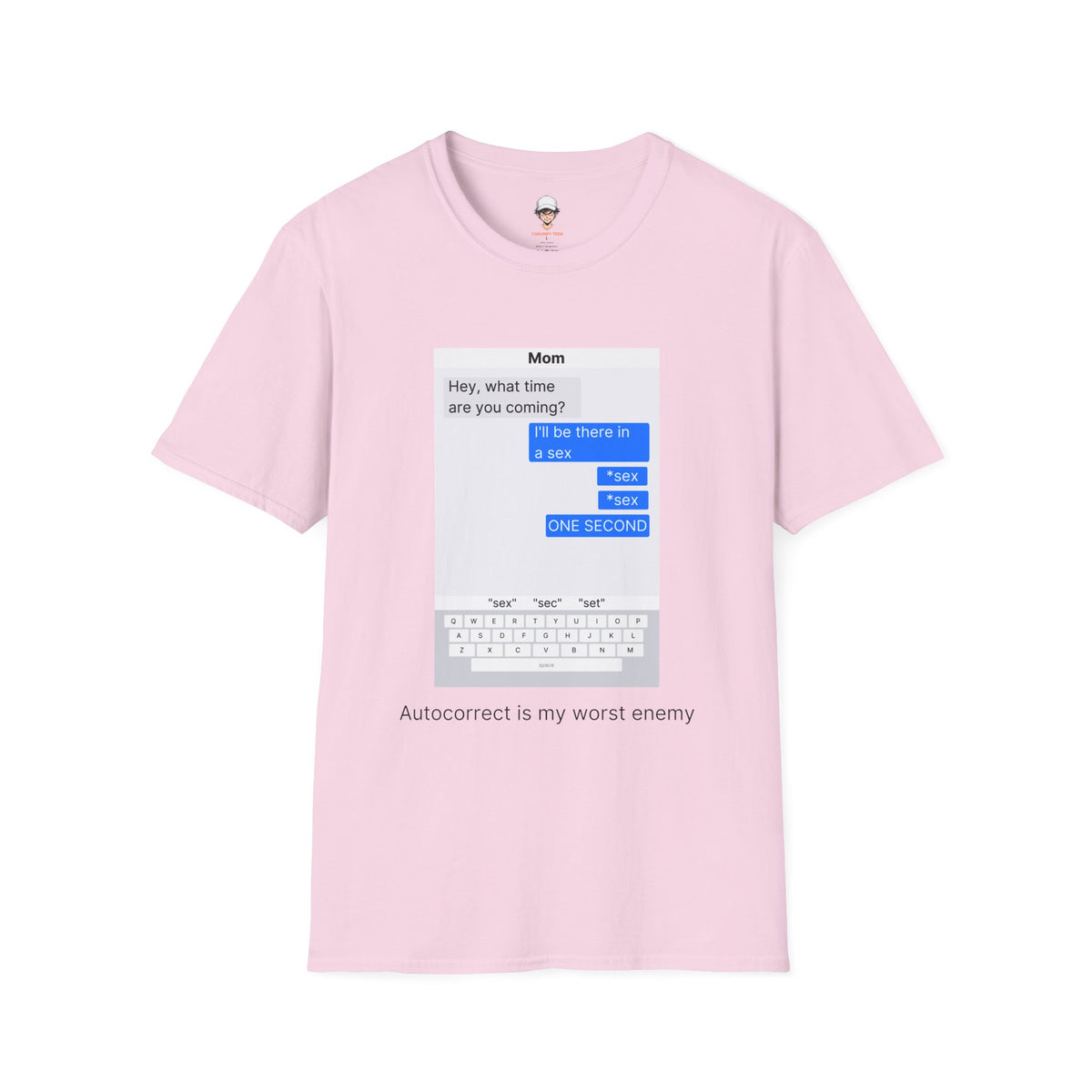 Autocorrect is my worst enemy T‑Shirt — Speech Bubble Graphic Tee