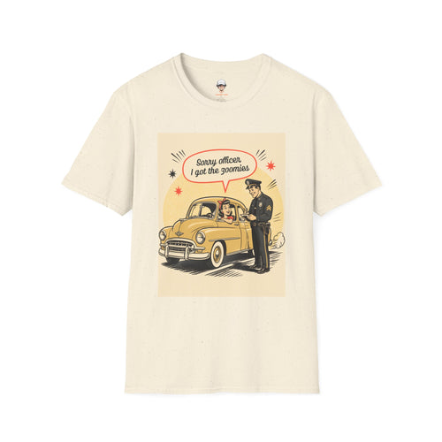 "Sorry Officer, I Got the Zoomies" Retro Vintage Car Graphic