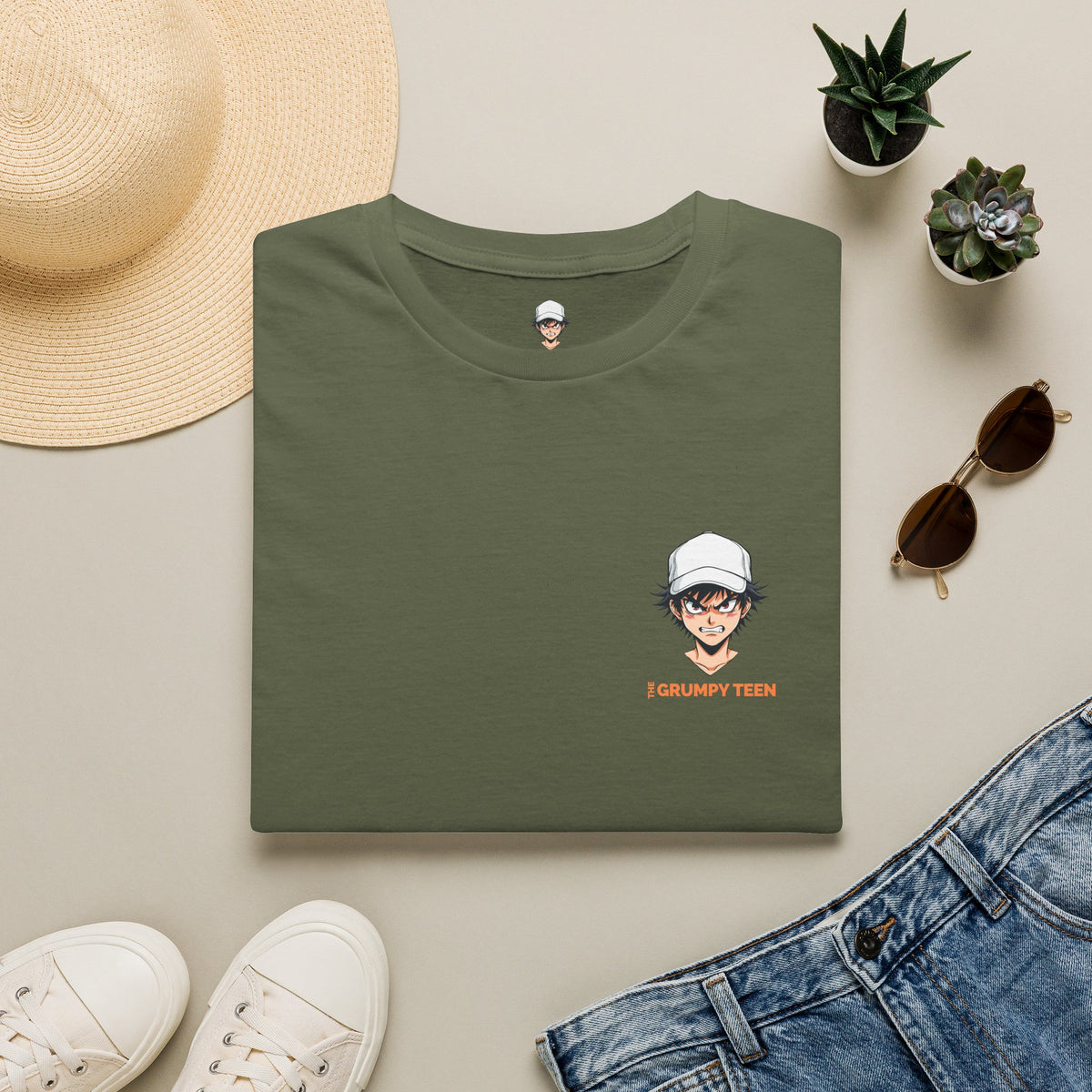 Grumpy Teen Graphic T-Shirt