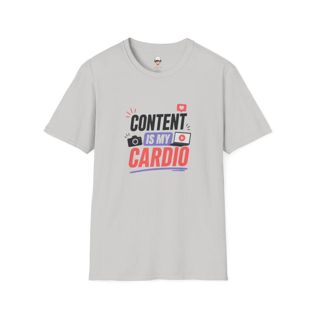 Content Is My Cardio T-Shirt — Social Media Creator Graphic Tee