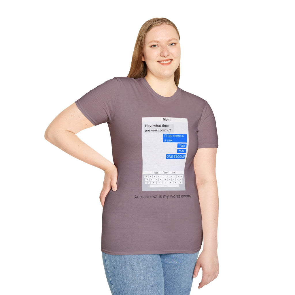 Autocorrect is my worst enemy T‑Shirt — Speech Bubble Graphic Tee
