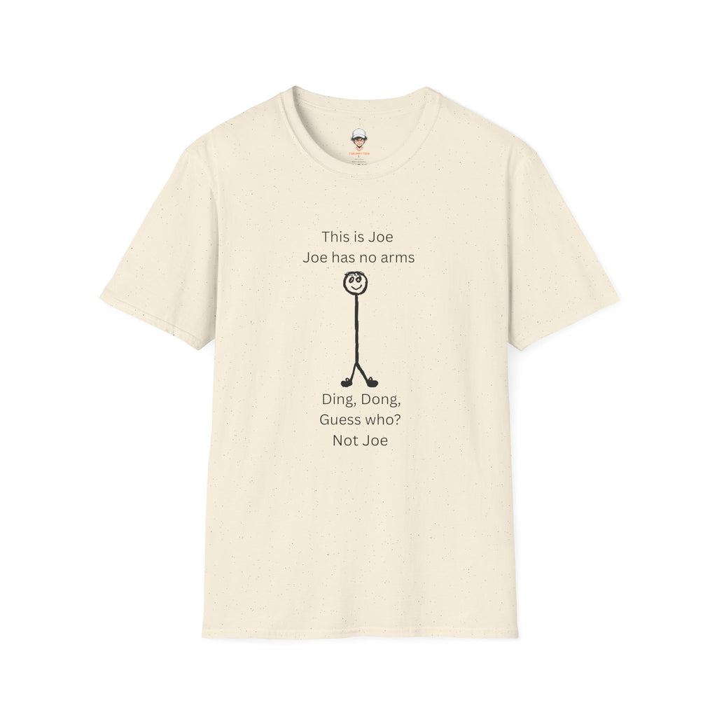 “This is Joe / Joe has no arms” Funny Stick Figure Tee