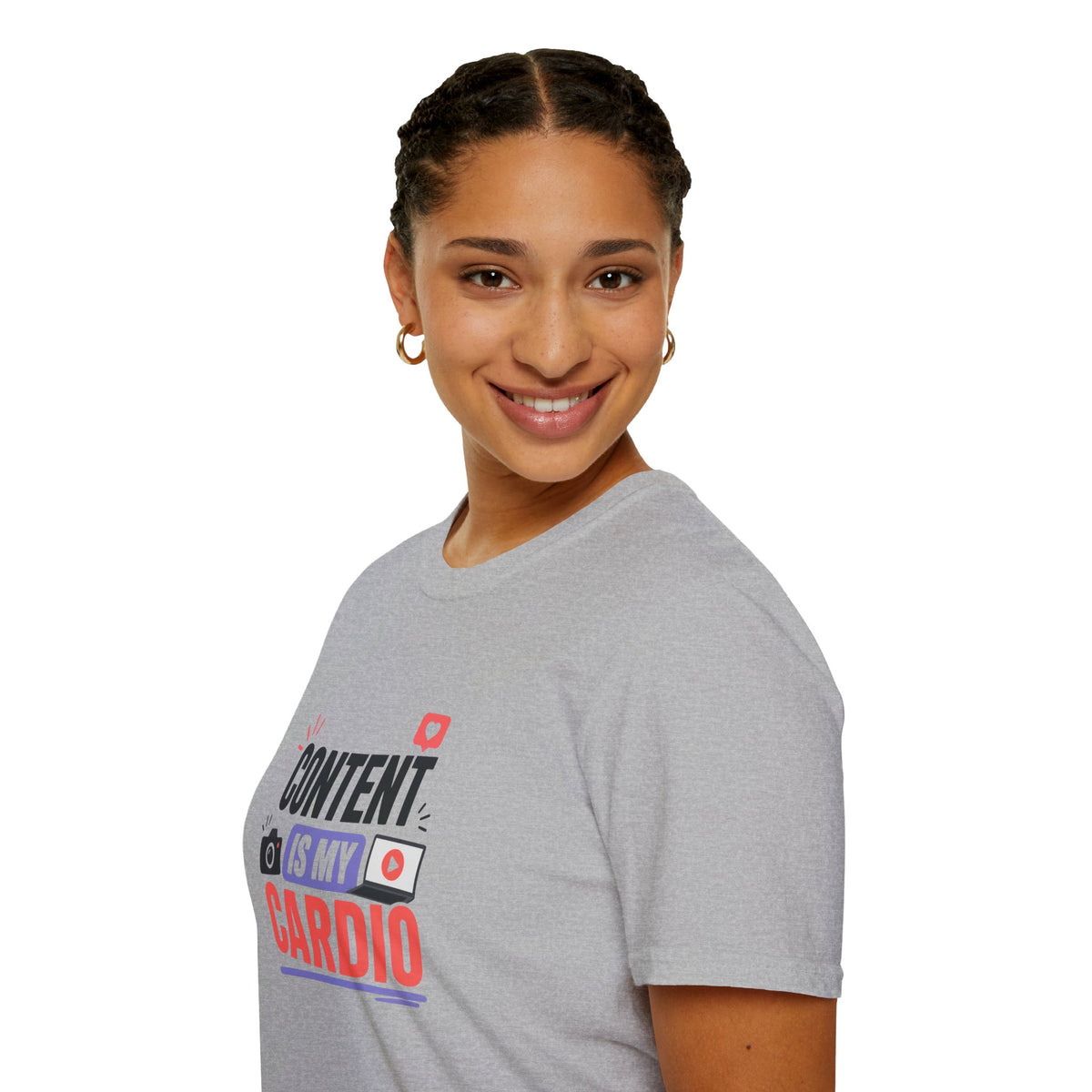 Content Is My Cardio T-Shirt — Social Media Creator Graphic Tee