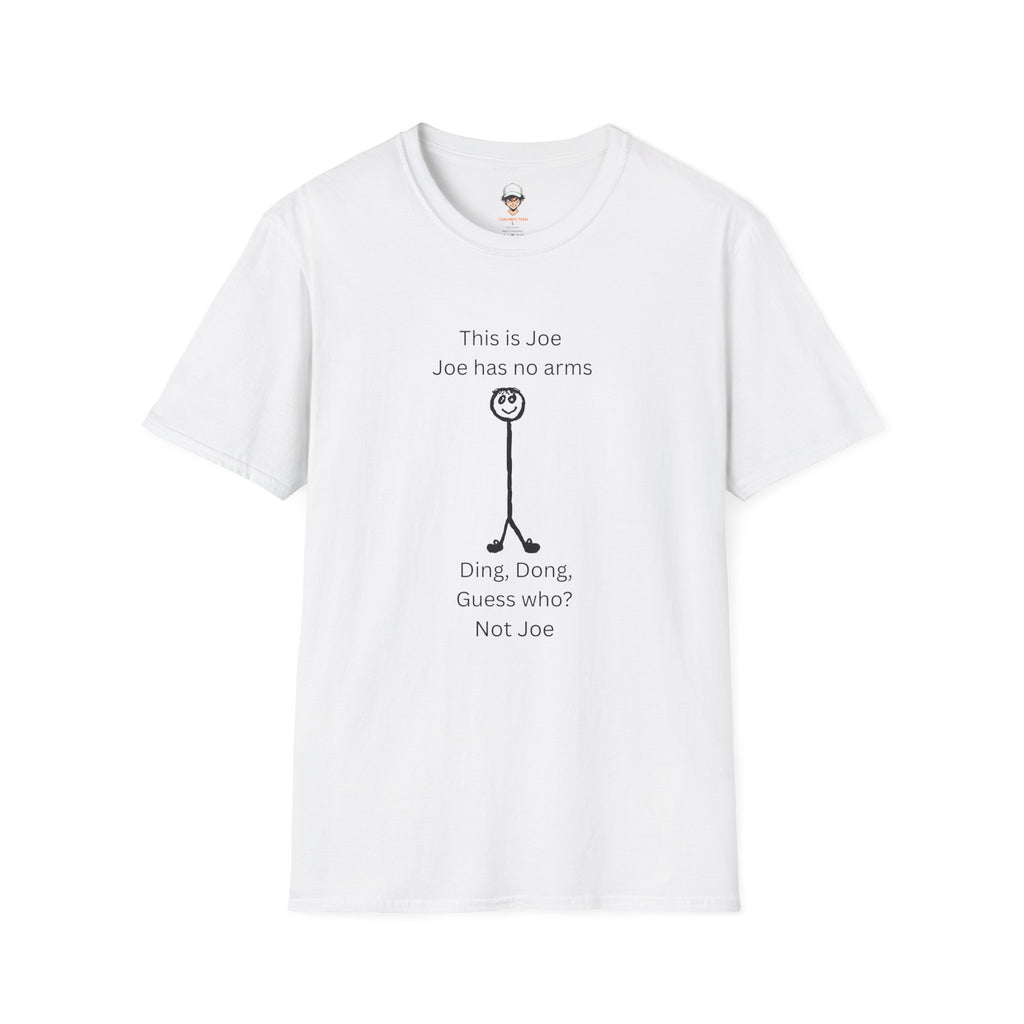 “This is Joe / Joe has no arms” Funny Stick Figure Tee