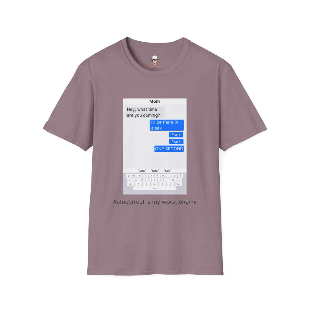 Autocorrect is my worst enemy T‑Shirt — Speech Bubble Graphic Tee