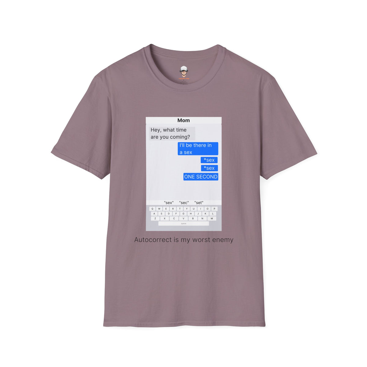 Autocorrect is my worst enemy T‑Shirt — Speech Bubble Graphic Tee