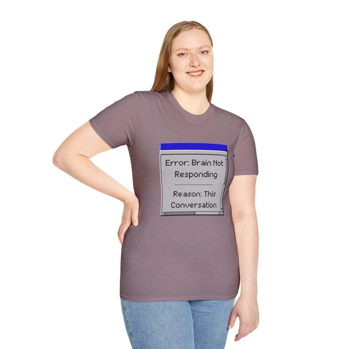 Error: Brain Not Responding T-Shirt — Retro Computer Graphic Tee