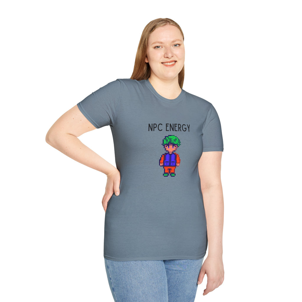 NPC Energy T‑Shirt — Retro Pixel Gamer Tee